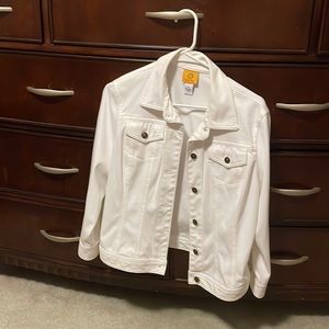White denim jacket